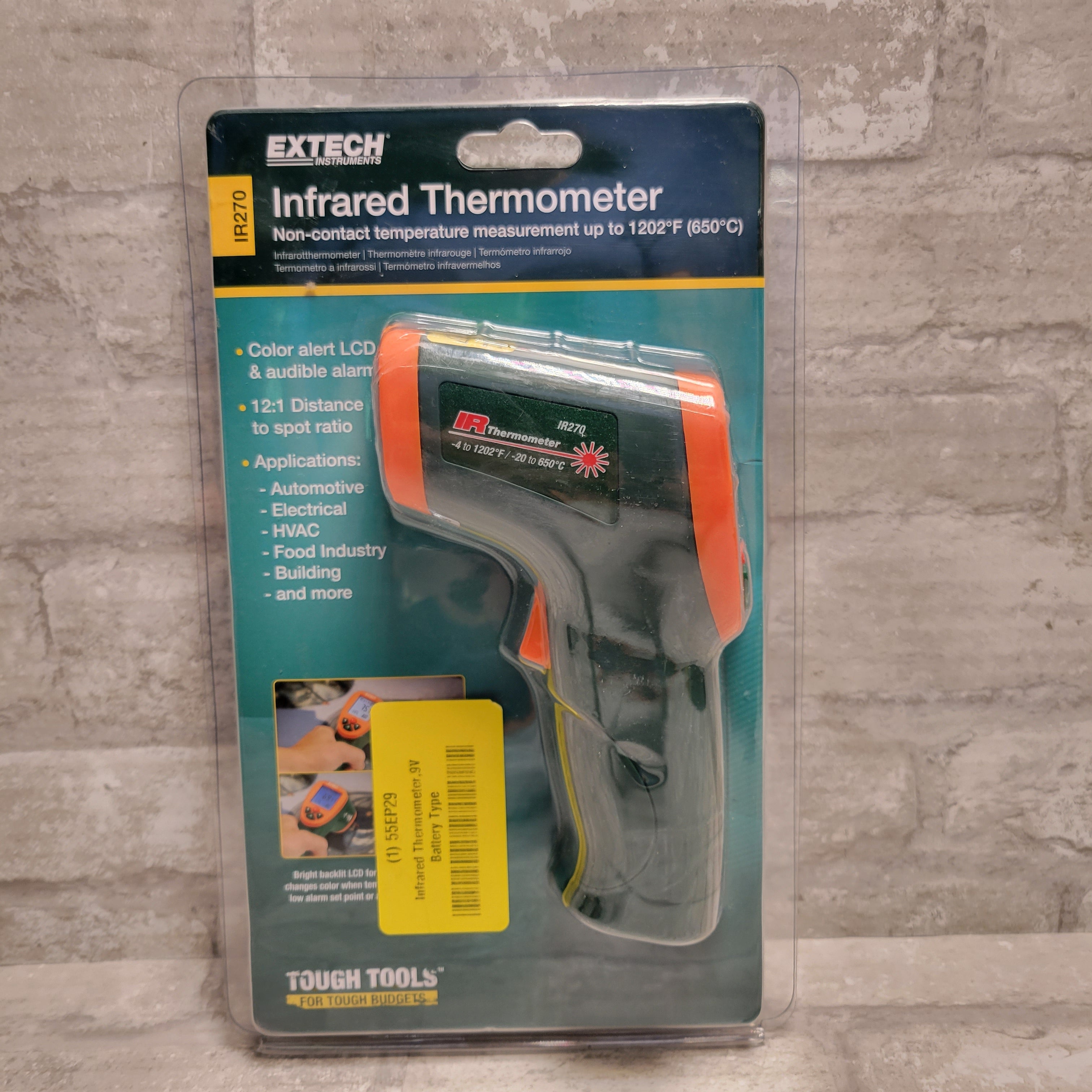 Extech IR270 Infrared Thermometer with Color Alert (8127644893422)